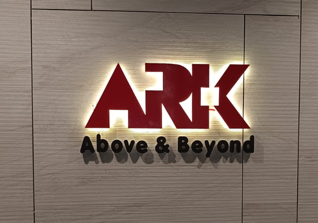 Ark Above & Beyond SS Illuminated Logo Sign